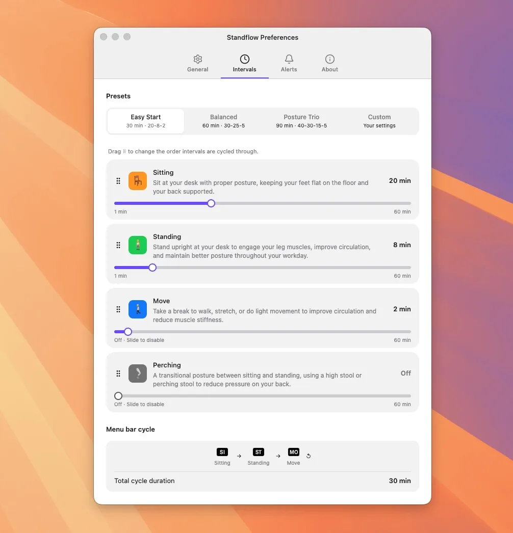 Customize your work routine